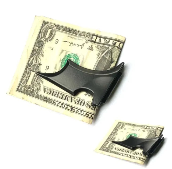 Bat-Shaped Metal Money Clip Wallet