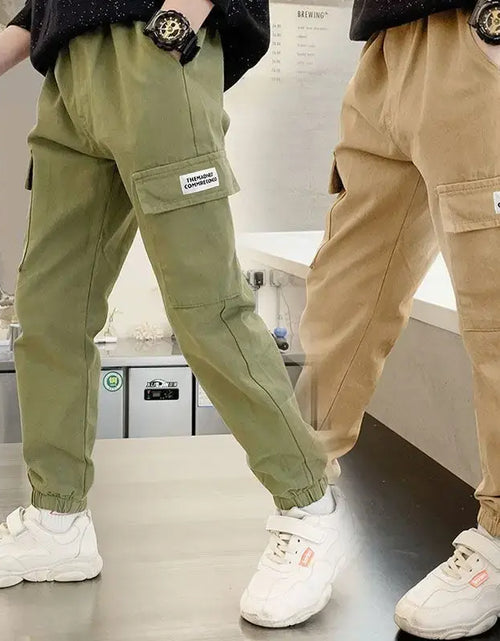 Load image into Gallery viewer, Boys Cargo Pants Spring Autumn
