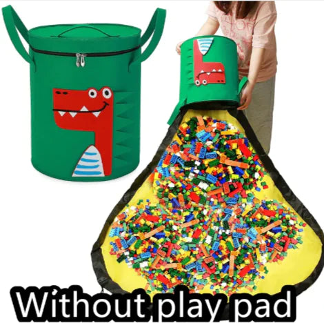 Load image into Gallery viewer, 2-in-1 Felt Toy Storage Bag &amp; Play Mat
