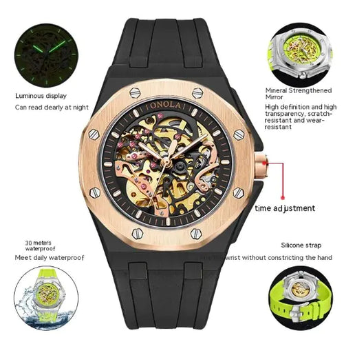 Load image into Gallery viewer, ONOLA Automatic Mechanical Skeleton Watch
