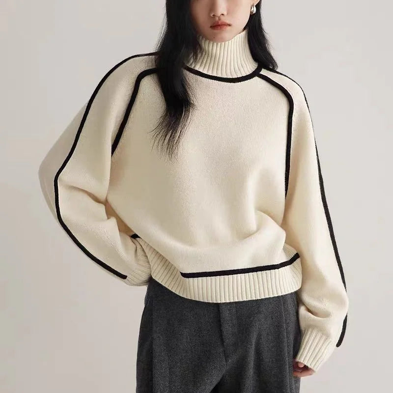 Cozy Turtleneck Knitted Sweater