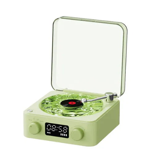 Load image into Gallery viewer, Retro Turntable Speaker Wireless Bluetooth 5.0 Vinyl Record Player with RGB Projection Lamp Effect
