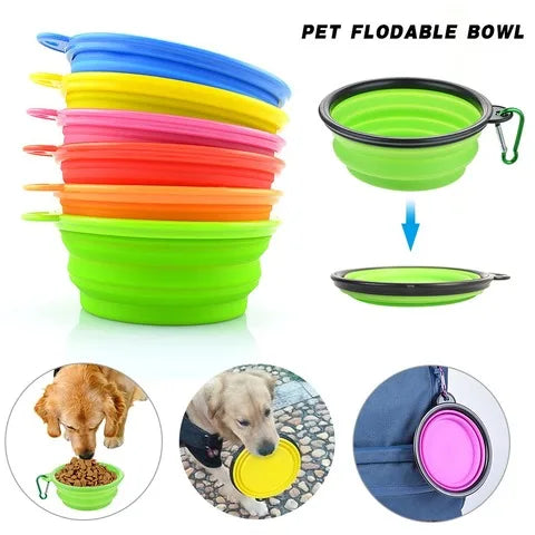 Load image into Gallery viewer, Pet Folding Silicone Bowl
