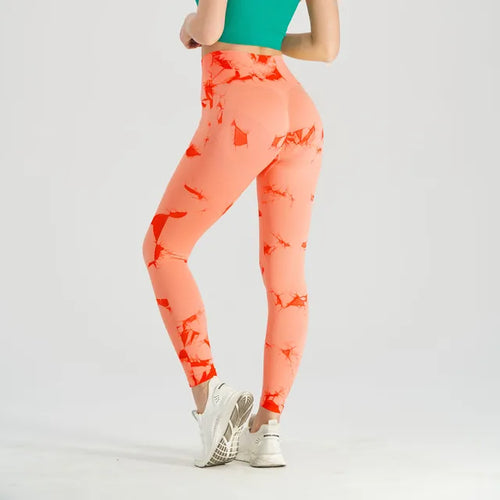 Load image into Gallery viewer, Seamless Tie Dye Leggings
