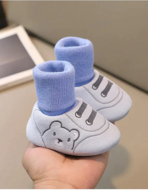 Load image into Gallery viewer, Cozy Comfort Toddler Booties
