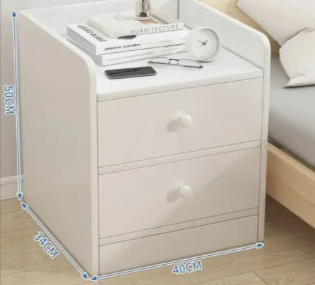 Load image into Gallery viewer, Modern Bedside Table with Storage Shelf
