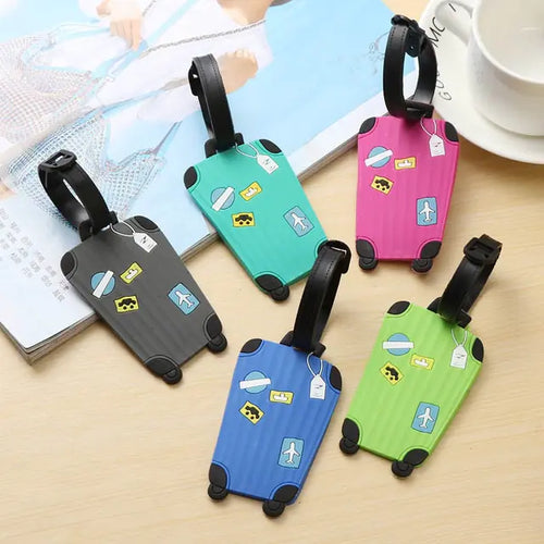 Load image into Gallery viewer, Fashion Silicone Luggage Tags Set
