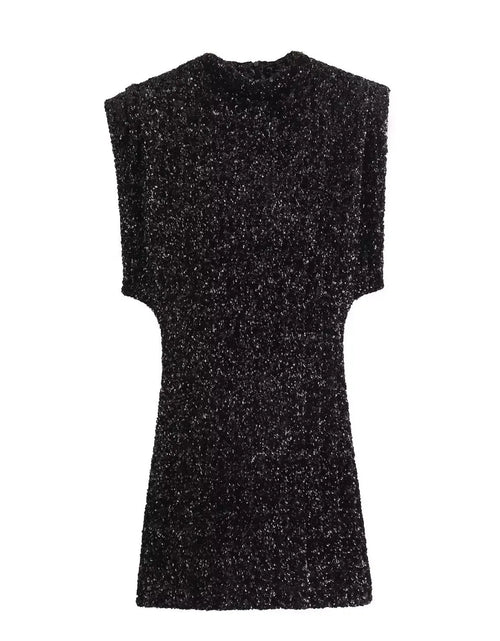 Load image into Gallery viewer, Sequins Mini Party Dress
