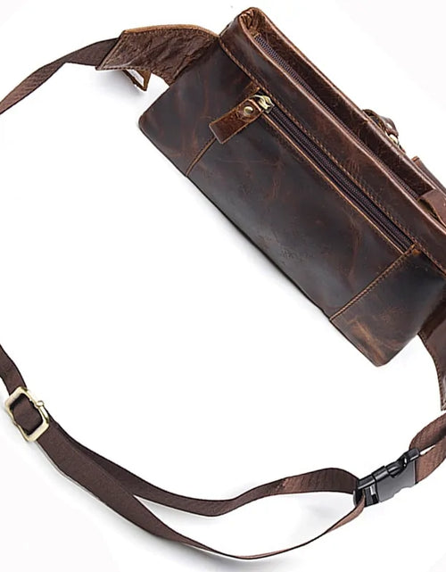 Load image into Gallery viewer, Men&#39;s Waist Genuine Leather Bag
