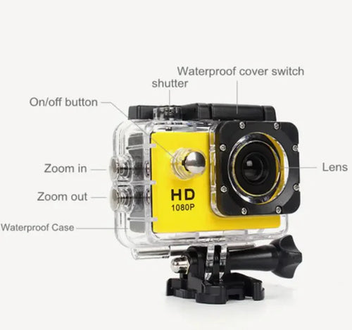 Load image into Gallery viewer, 1080P Waterproof Action Camera
