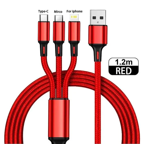 Load image into Gallery viewer, 3 in 1 Type C USB Cable
