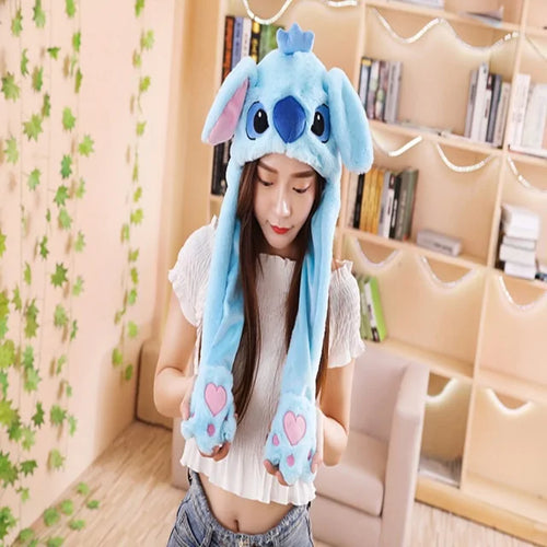 Load image into Gallery viewer, Rabbit Ear Airbag Hat: Fun Plush Toy Cap for Kids and Adults
