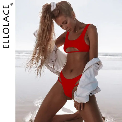 Load image into Gallery viewer, High Cut Hollow Out Micro Swimwear
