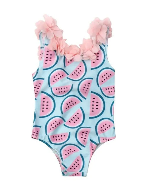 Load image into Gallery viewer, Toddler Baby Girls Watermelon One-Piece Swimsuit
