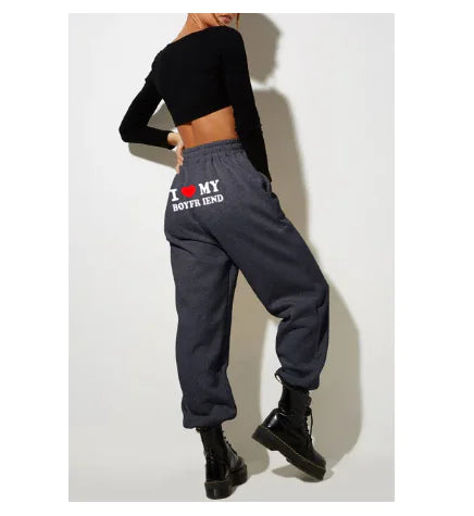 High Elastic Waist Sweatpants