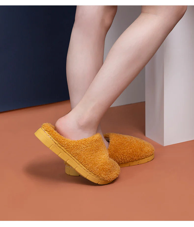 BASIC Fur Indoor Non Slip Slippers