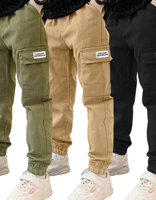 Load image into Gallery viewer, Boys Cargo Pants Spring Autumn
