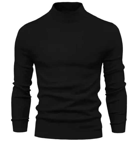 Mid Neck And Slim Trim Sweater