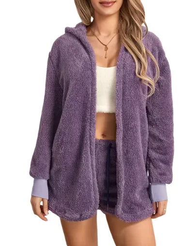 Load image into Gallery viewer, Women&#39;s Cozy Plush Loungewear Set
