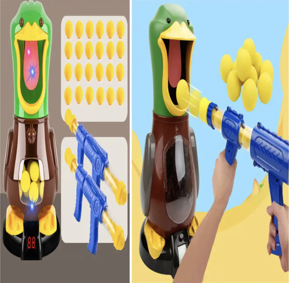 Soft Bullet Duck Shooting Target Toy Set for Kids