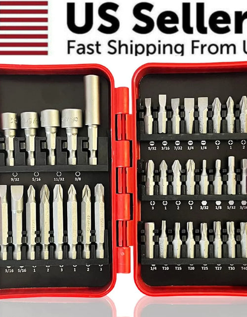 Load image into Gallery viewer, 37 Piece Impact Screwdriver Bit Set Nut Driver Torx Phillips Tool Magnetic Drill
