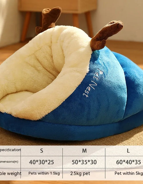 Load image into Gallery viewer, Pet Bed Winter Cat Dog Slippers Small Nest
