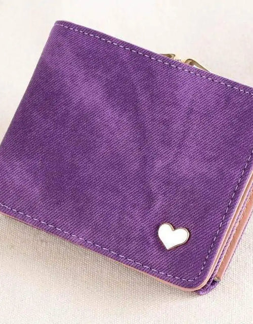 Load image into Gallery viewer, Heart of Gold Compact Wallet
