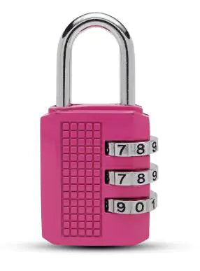 3-Digit Combination Padlock for Luggage & Backpacks