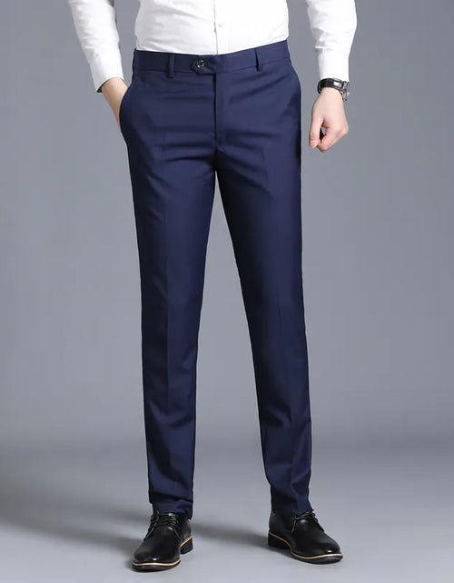 Load image into Gallery viewer, Slim Fit Casual Straight-Leg Suit Trousers
