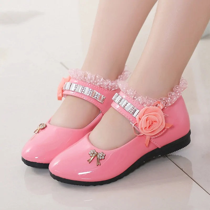 2020 New Kids' Elegant Princess PU Leather Sandals: Perfect for Weddings & Parties