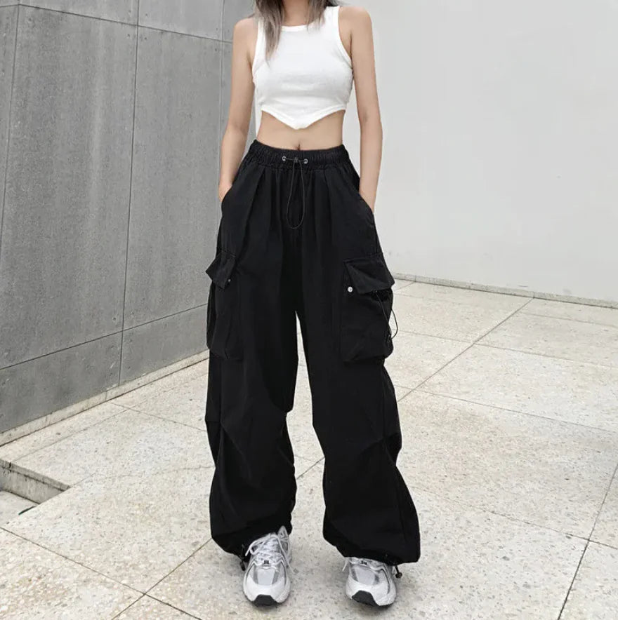 High Waist Cargo Pants