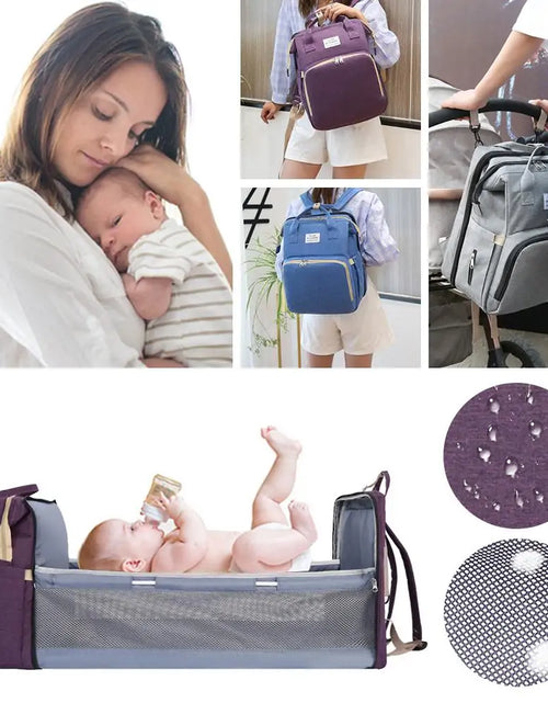 Load image into Gallery viewer, Multifunctional Portable Diaper Bag
