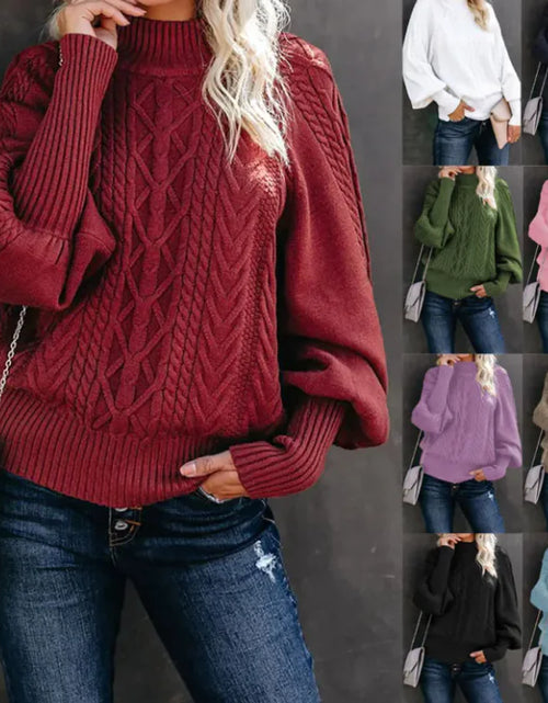 Load image into Gallery viewer, Women&#39;s New Style Medium Neck Sweater
