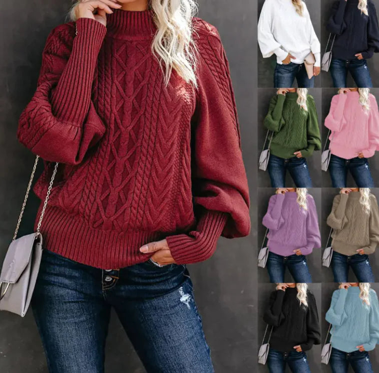 Women's New Style Medium Neck Sweater