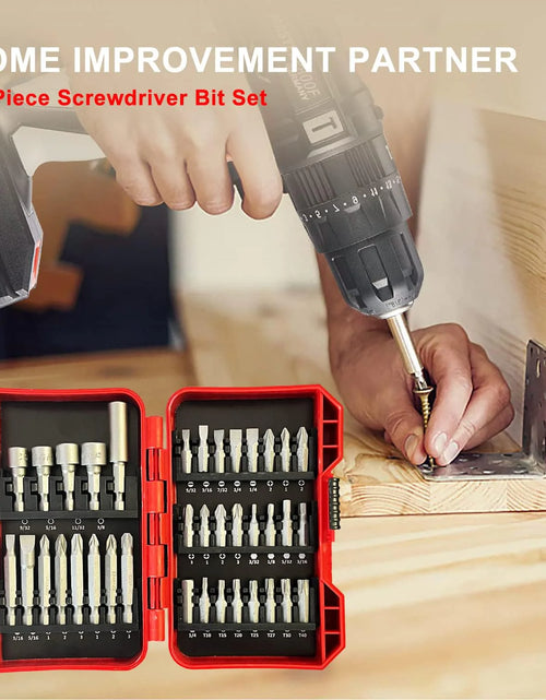 Load image into Gallery viewer, 37 Piece Impact Screwdriver Bit Set Nut Driver Torx Phillips Tool Magnetic Drill
