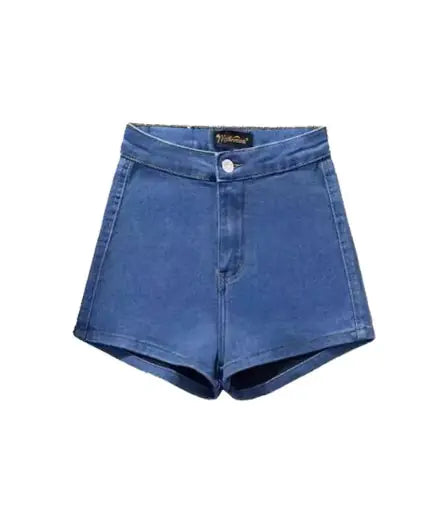 Load image into Gallery viewer, High Waist Denim Shorts
