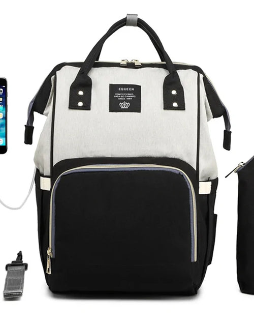 Load image into Gallery viewer, USB Diaper Baby Bag
