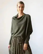 Load image into Gallery viewer, Off Shoulder Draped Jumper
