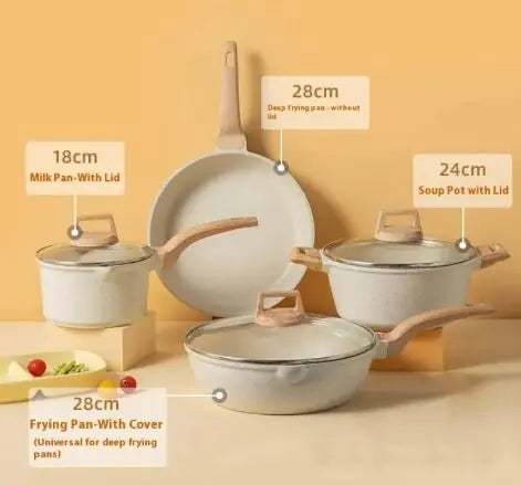 Load image into Gallery viewer, Stone Non-stick Pan Pot Set
