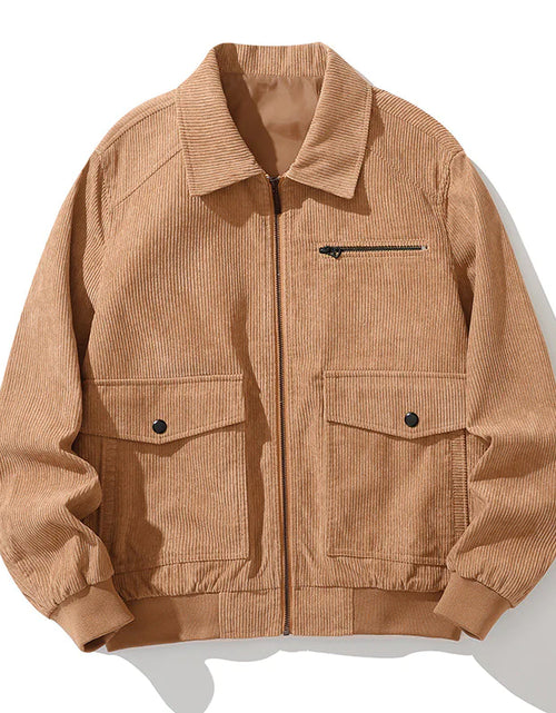 Load image into Gallery viewer, Men&#39;s Double Pocket Corduroy Jacket
