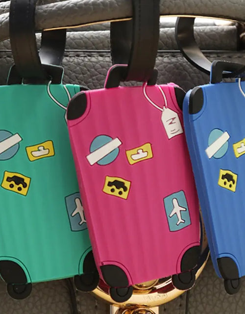 Load image into Gallery viewer, Fashion Silicone Luggage Tags Set
