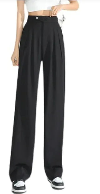 Load image into Gallery viewer, Women&#39;s Loose Casual High Waist Wide Leg Suit Pants
