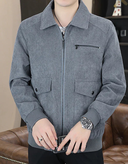 Load image into Gallery viewer, Men&#39;s Double Pocket Corduroy Jacket
