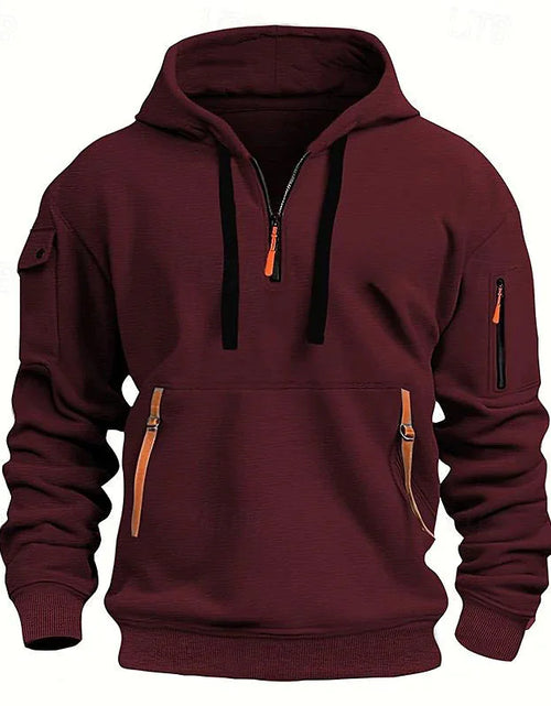 Load image into Gallery viewer, Cotton Dropped Shoulder Hooded Sweatshirt
