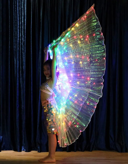 Load image into Gallery viewer, Kids LED Colorful Butterflies Wings With Telescopic Stick
