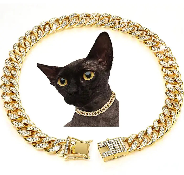 Diamond Hip Hop Dog Collar Necklace