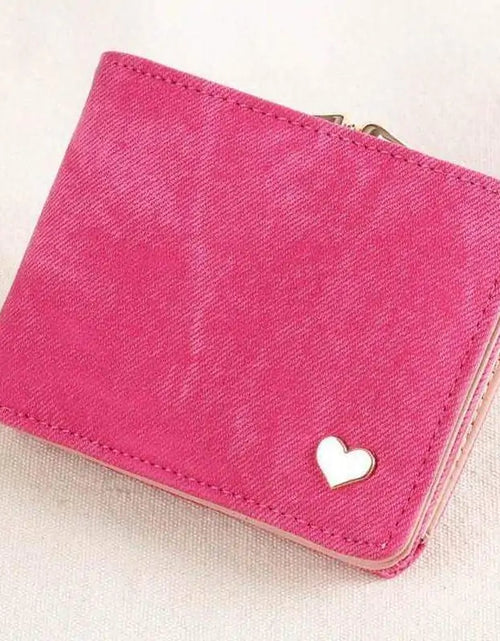 Load image into Gallery viewer, Heart of Gold Compact Wallet
