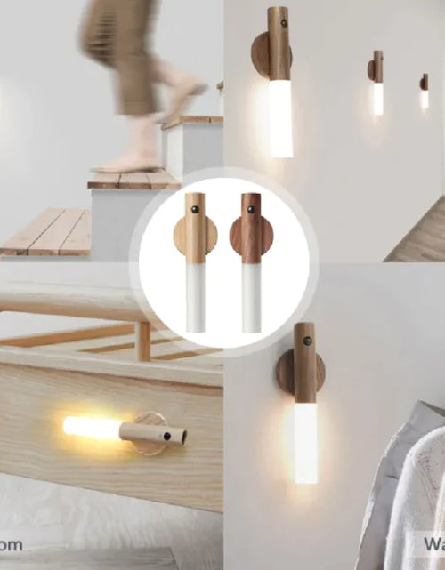 Load image into Gallery viewer, Magnetic Wood Wireless Night Light
