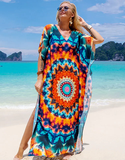 Load image into Gallery viewer, Printed Robe Holiday Sun Shirt
