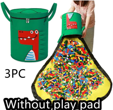 Load image into Gallery viewer, 2-in-1 Felt Toy Storage Bag &amp; Play Mat
